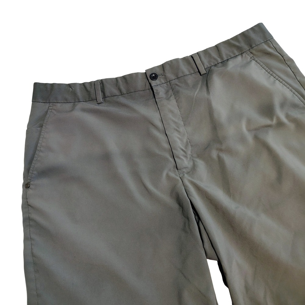 Greg Norman Mens‎ Gray Stretch Golf Shorts Size 36 Performance Activewear Shark